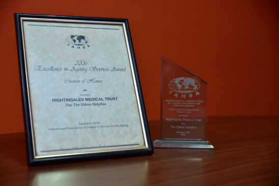 IAHSA award for Nightingales Centre for Ageing and Alzheimer's