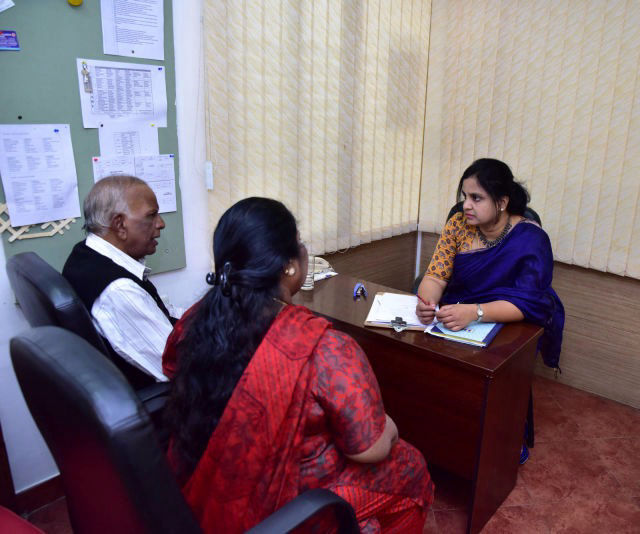 A Memory Assessment in Progress at Nightingales Medical Trust's Memory Clinic