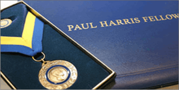 Paul Harris Fellowship from Rotary International to NMT