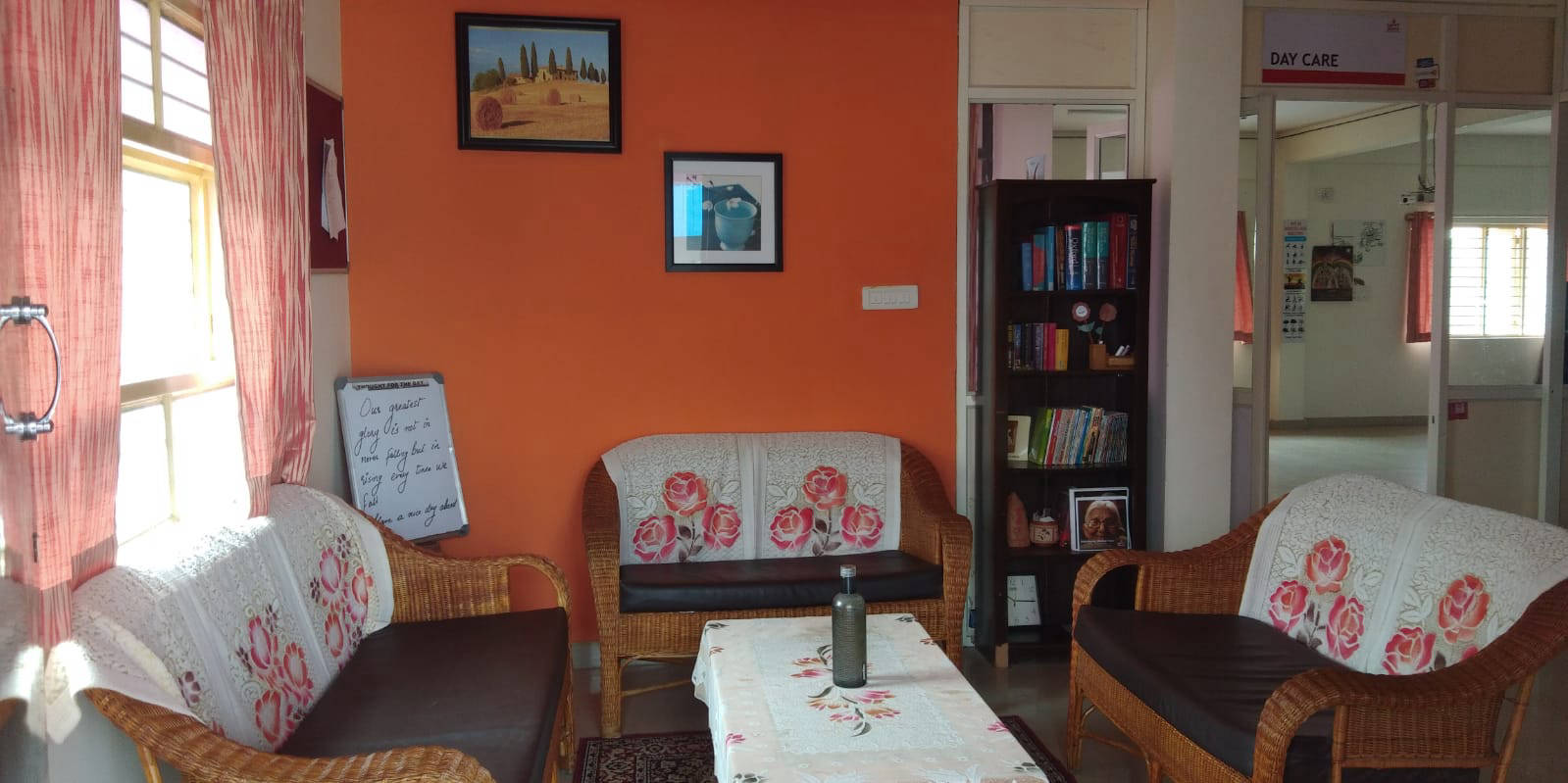 Another view of the homely waiting area at NMT's Jayanagar Day Care Centre